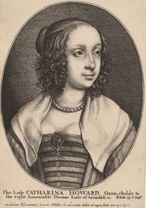 Lady Catherine Howard door Wenceslaus Hollar