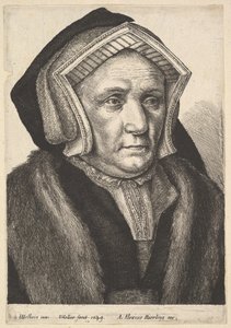 Lady Mary Butts, 1649 door Wenceslaus Hollar