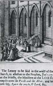 Litanie in een kerk, ca. 1655