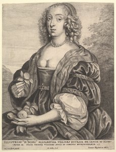Mary Villiers, Hertogin van Lennox en Richmond, 1625-77 door Wenceslaus Hollar