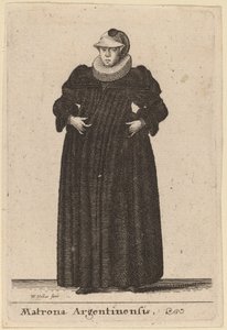Matrona Argentinensis door Wenceslaus Hollar
