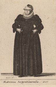 Matrona Argentinensis, 1642 door Wenceslaus Hollar