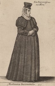 Matrona Bernensis door Wenceslaus Hollar