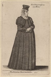 Matrona Bernensis door Wenceslaus Hollar