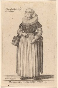 Mercatoris Hollandici Vxor door Wenceslaus Hollar