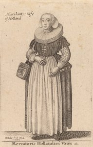 Mercatoris Hollandici Vxor door Wenceslaus Hollar