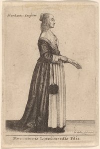 Mercatoris Londinensis Filia door Wenceslaus Hollar