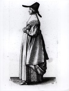 Koopmansvrouw, 1640 door Wenceslaus Hollar