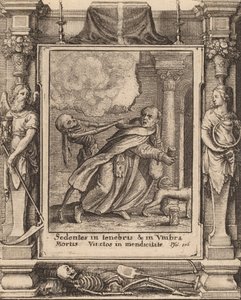 Monnik door Wenceslaus Hollar