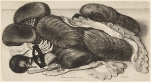 Moffen en opschik door Wenceslaus Hollar