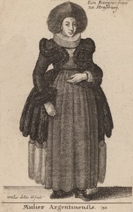 Mulier Argentinensis door Wenceslaus Hollar