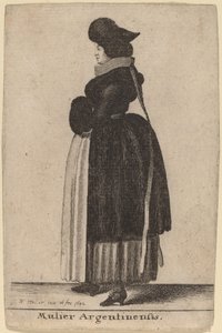 Mulier Argentinensis door Wenceslaus Hollar