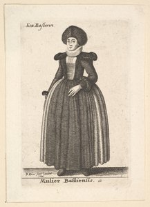 Mulier Basiliensis Vrouw van Basel door Wenceslaus Hollar