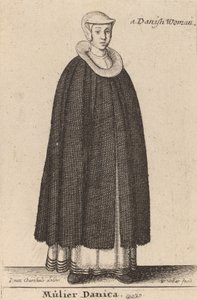 Mulier Danica door Wenceslaus Hollar
