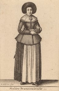 Mulier Franconiensis, 1643 door Wenceslaus Hollar