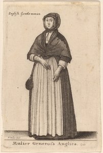 Mulier Generosa Anglica door Wenceslaus Hollar