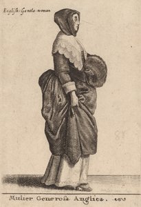 Mulier Generosa Anglica door Wenceslaus Hollar