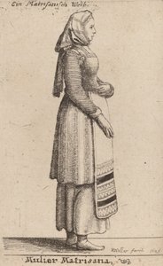 Mulier Matrisana, 1649 door Wenceslaus Hollar