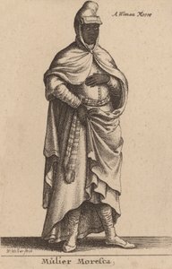 Mulier Moresca door Wenceslaus Hollar