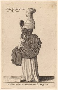 Mulier Nobilis aut Generosa Anglica door Wenceslaus Hollar