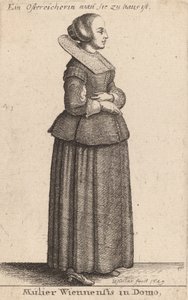 Mulier Wiennensis in Domo door Wenceslaus Hollar