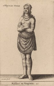 Mulier ex Virginia door Wenceslaus Hollar
