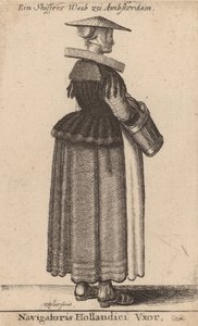 Navigatoris Hollandici Vxor door Wenceslaus Hollar