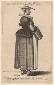 Navigatoris Hollandici Vxor door Wenceslaus Hollar