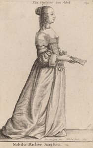 Nobilis Mulier Anglica door Wenceslaus Hollar