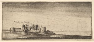 Kasteel van Pevensey, 1652-77 door Wenceslaus Hollar