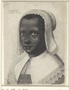 Portret van een jonge zwarte vrouw, 1645