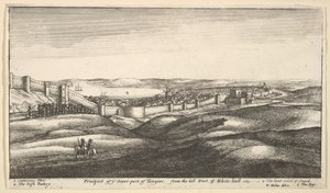 Uitzicht op het onderste deel van Tanger, vanaf de heuvel ten westen van White-hall, 1669-73