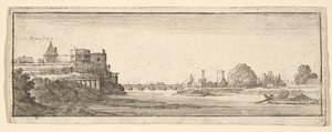 Regensburg, 1652-77 door Wenceslaus Hollar