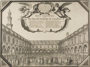 Royal Exchange door Wenceslaus Hollar