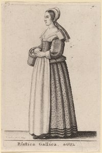 Rustica Gallica door Wenceslaus Hollar