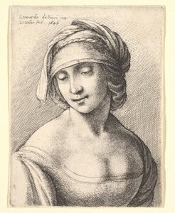 St. Anna, 1645 door Wenceslaus Hollar