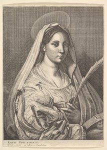 St. Catharina van Alexandrië, 1644-52 door Wenceslaus Hollar