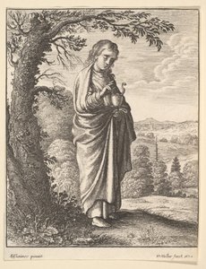 Sint Johannes de Evangelist, 1650 door Wenceslaus Hollar