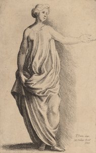 Staand figuur door Wenceslaus Hollar