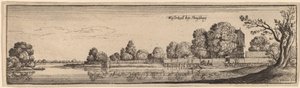 Straatsburg: Een tolhuis door Wenceslaus Hollar