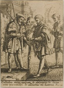 De Advocaat en de Dood door Wenceslaus Hollar