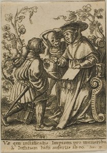 De kardinaal en de dood door Wenceslaus Hollar