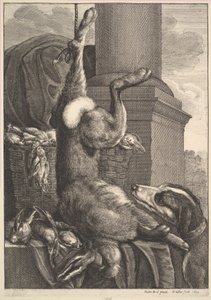De dode haas door Wenceslaus Hollar