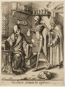 De Dokter en de Dood door Wenceslaus Hollar