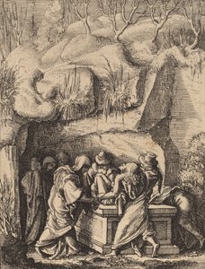De graflegging door Wenceslaus Hollar
