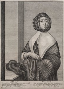 De Vier Seizoenen: Winter door Wenceslaus Hollar