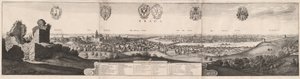 Het grote uitzicht op Praag, 1649 door Wenceslaus Hollar