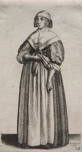 De verschillende gewoonten van Engelse vrouwen, van de adel tot de plattelandsvrouwen..., 1640 door Wenceslaus Hollar