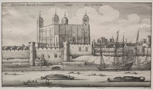 De toren, Londen door Wenceslaus Hollar