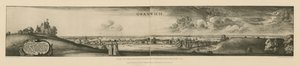 Zicht op Greenwich geëtst in 1637